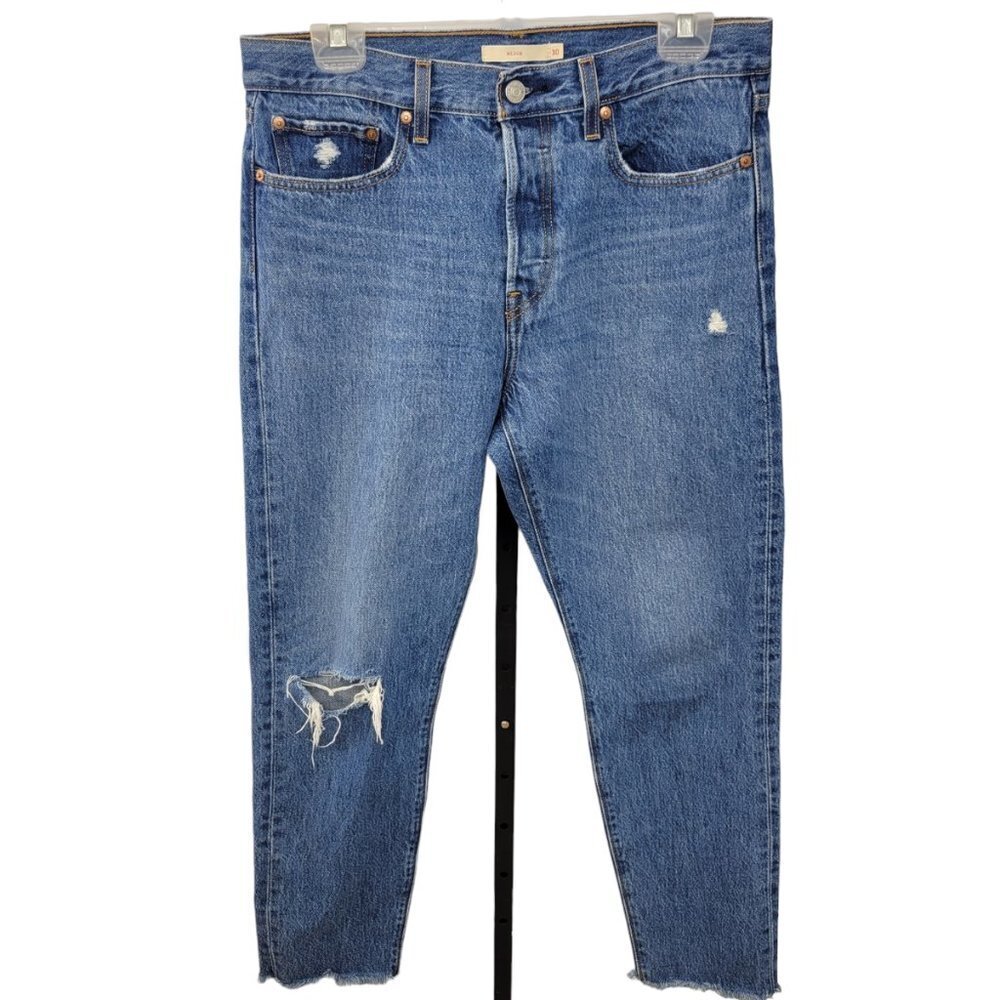 Levi's Women's Distressed Blue Jeans